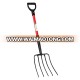 5 tine hay fork with fiberglass handle