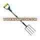 Garden Tools 82B High Carbon Steel 4-Tine Garden Fork Pitchfork with Fiberglass Handle